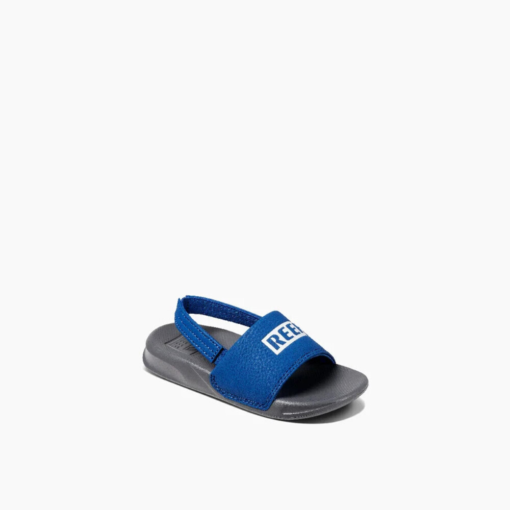 Reef One Slide CJ2142 Sandals Toddler US 4 Blue Round Toe Backstrap JOBB630